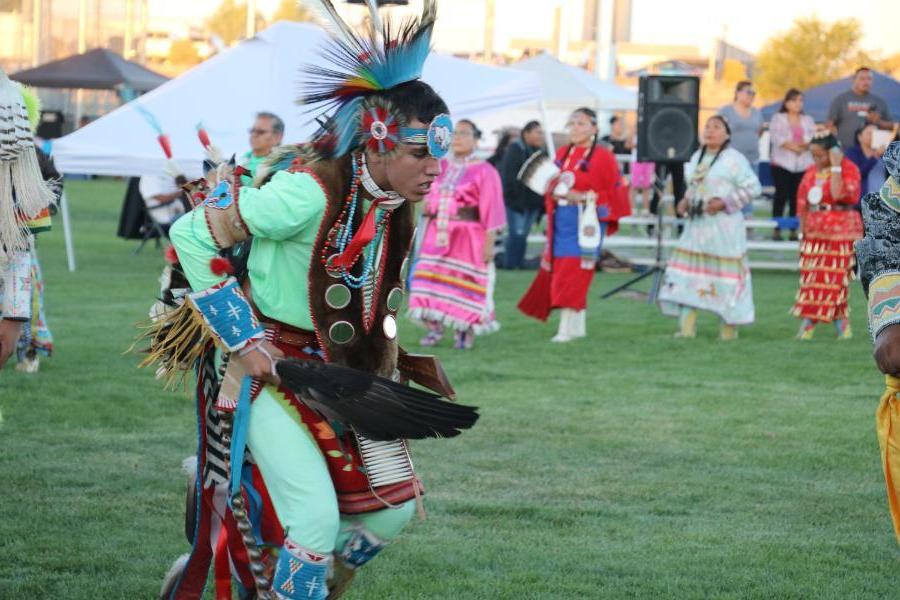 Native American dancing at the San Juan College Pow Wow